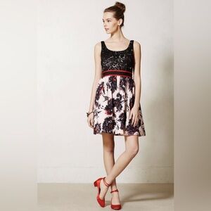 Anthropologie Peter Som x Made in Kind Brushstroke Blossoms Dress - Size 6